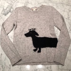 Jcrew Girls Dachshund sweater
